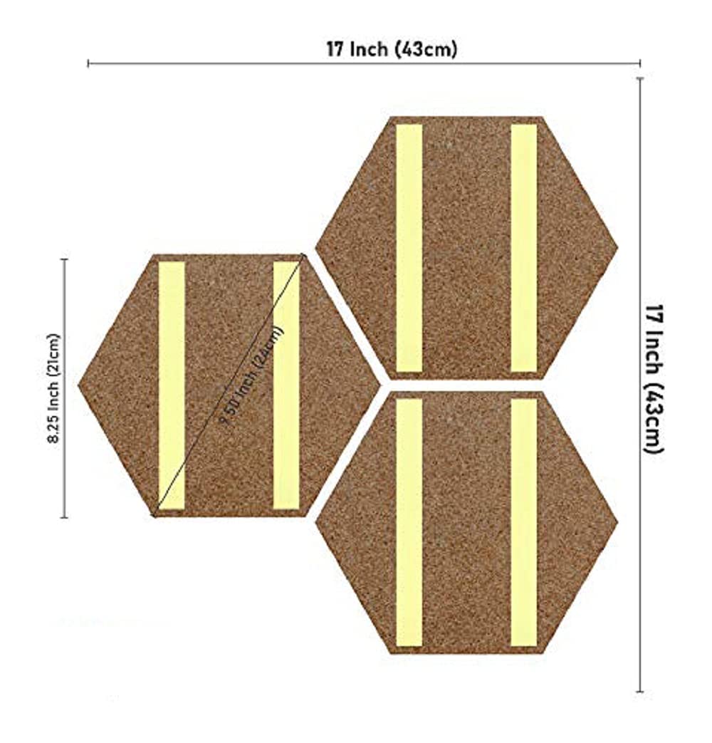 Indianara Set Of 3 Gautam Buddha Hexagon Pieces Mdf Painting (3634Hex) Without Glass (17 Inch X 17 Inch)( Multicolor3634Hex)